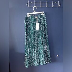 Skies Are Blue Saige Eco Pleated Midi Skirt